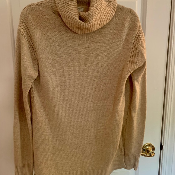 J. Crew Warmspun Tan Turtleneck Sweater - Picture 6 of 6